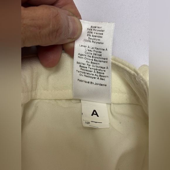 Talbots Girlfriend Chino Pants Women's 10P Khaki Stretch Tapered Leg  NWOT - Picture 4 of 5